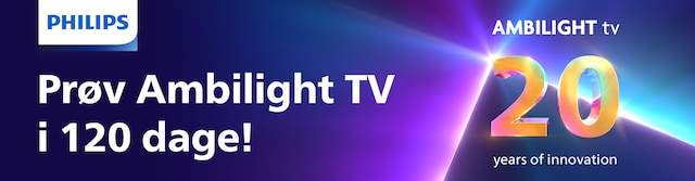 Prøv Ambilight TV i 120 dage